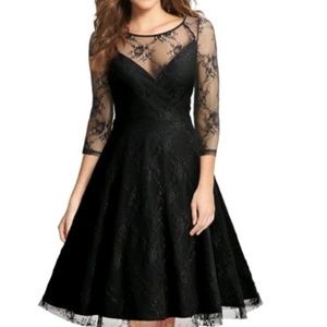 Formal Dress lace sleeves Fall Halloween